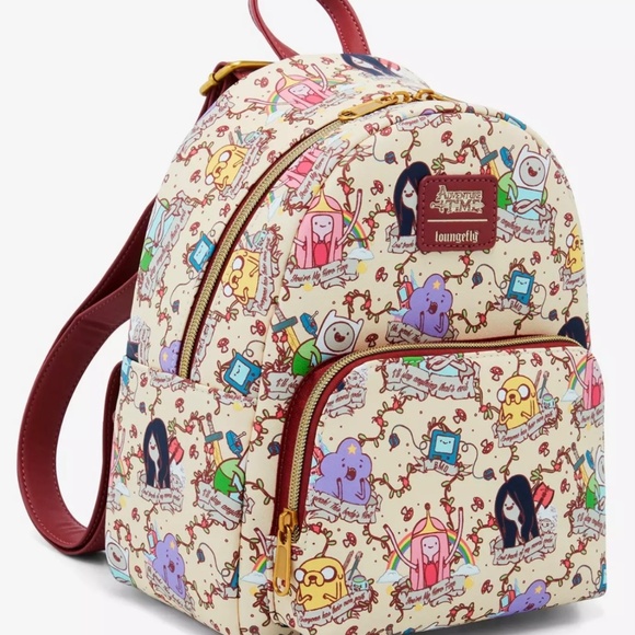 NWT Adventure Time AOP Mini Backpack - Picture 2 of 4